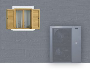 Pompa ciepła PCCO Split 13kW - kameleon - gray