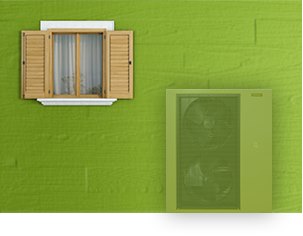 Pompa ciepła PCCO Split 13kW - kameleon - green