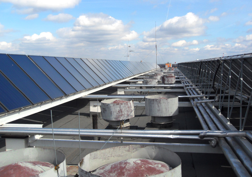 Duża instalacja solarna Hewalex szpital