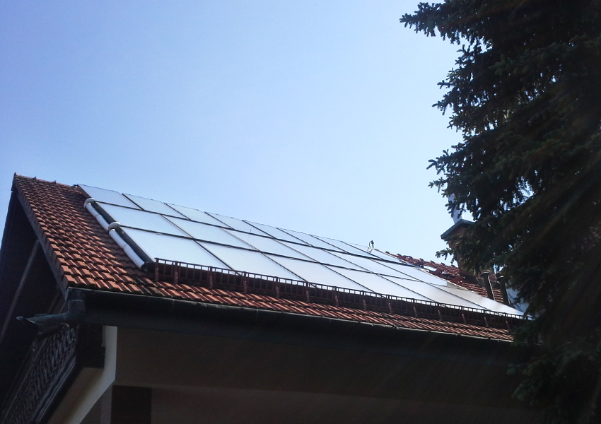 Instalacja solarna we wspomaganiu ogrzewania-domu