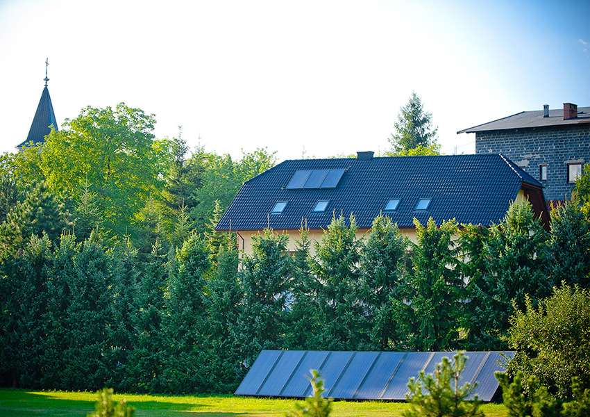 Kolektory słoneczne dla budynków jednorodzinnych